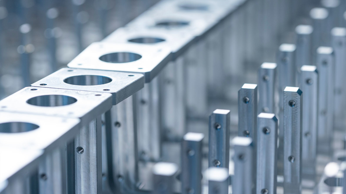 Serial production of CNC machined parts, as machined surface finish